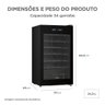 Adega de Vinho Climatizada 34 Garrafas Inverter Bivolt Midea Mdrw150fgggl3 - Bivolt - 8