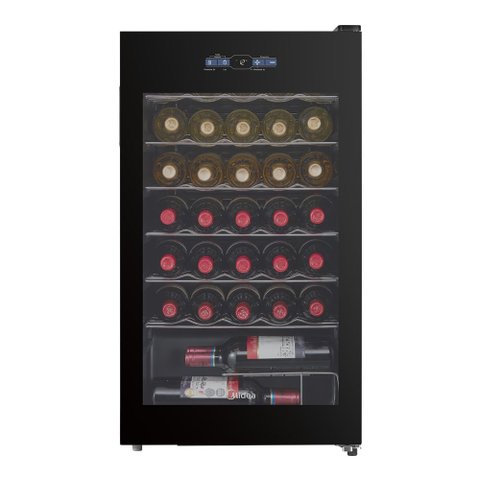 Adega de Vinho Climatizada 34 Garrafas Inverter Bivolt Midea Mdrw150fgggl3 - Bivolt