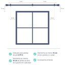 Ver imagem 3 de Kit Varão Duplo de Cortina 19mm 300cm com Emenda Alemão Plus Belchior