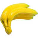 Ver imagem 5 de Kit 4 Maço com 5 Bananas em Isopor Artificial Enfeite Fruta