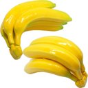 Ver imagem 2 de Kit 4 Maço com 5 Bananas em Isopor Artificial Enfeite Fruta