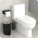 Ver imagem 2 de Porta Papel Higienico Com Suporte Para Celular Preto ELG