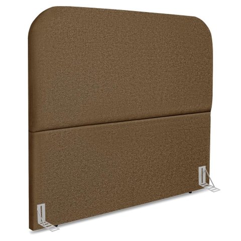 Cabeceira Queen 160 Cm com Frame Alana Linho Marrom Artte