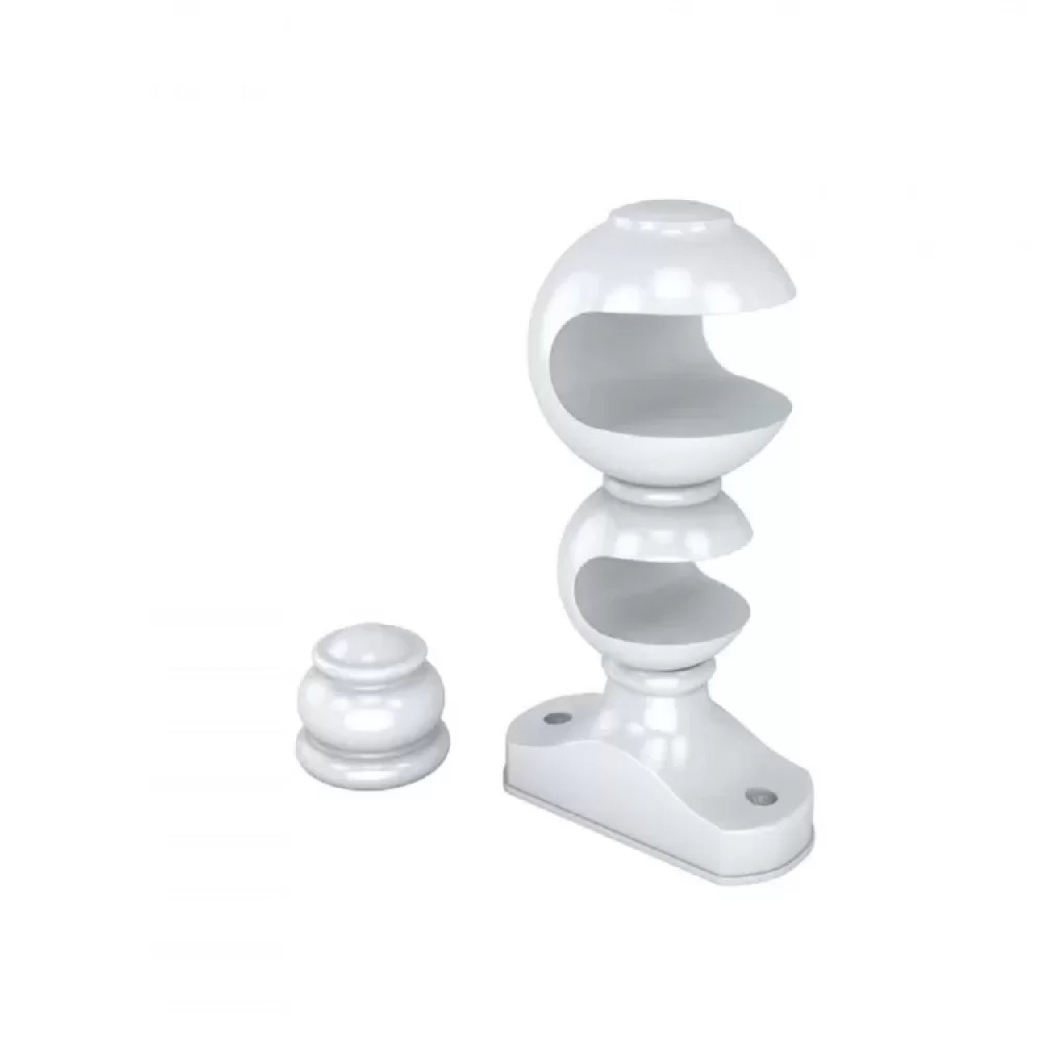 Kit Varão Duplo  de Cortina 400cm com Emenda Eco Compacto Belchior - 2