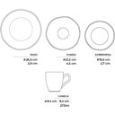 Ver imagem 3 de Aparelho de Jantar 16 Peças Cerâmica Pratos Raso Fundo Sobremesa Caneca Porto Brasil Ammi Arauco