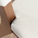 Ver imagem 3 de Conjunto de Jantar Mesa com Vidro Bennett 4 Cadeiras Ella - Natural C/ Off White