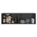 Ver imagem 3 de Armário de Cozinha Aéreo 4 Portas Multimóveis Mp2156 Grafite