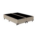 Ver imagem 1 de Base Box Queen Bipartido Suede 40x158x198 Bege