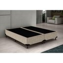 Ver imagem 2 de Base Box Queen Bipartido Suede 40x158x198 Bege