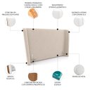 Ver imagem 4 de Cabeceira Cama Box Queen 160cm Nicea P02 Bouclê Off/caramelo - Mpozenato