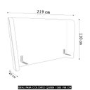 Ver imagem 4 de Cabeceira Cama Box Queen 160cm Nicea P02 Bouclê Off/caramelo - Mpozenato