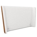 Ver imagem 3 de Cabeceira Cama Box Queen 160cm Nicea P02 Bouclê Off/caramelo - Mpozenato