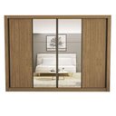 Ver imagem 3 de Guarda Roupa Casal Firenze com 6 Espelhos 4 Portas Minastex Carvalho