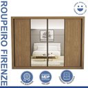 Ver imagem 6 de Guarda Roupa Casal Firenze com 6 Espelhos 4 Portas Minastex Carvalho
