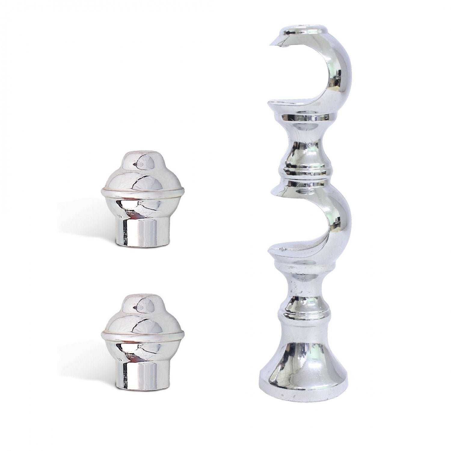 Kit Varão  Duplo de Cortina 2m sem Emenda Eco Metal Belchior - 2