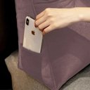 Ver imagem 3 de Almofada Para Cabeceira Apoio Mel Casal 140 cm Suede Rose - LM DECOR