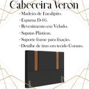 Ver imagem 3 de Cabeceira Queen 158 cm Veron Veludo Preto Soon