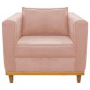 Ver imagem 7 de Poltrona Decorativa Europa Suede Rosê