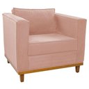 Ver imagem 1 de Poltrona Decorativa Europa Suede Rosê