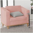 Ver mais imagens de Poltrona Decorativa Europa Suede Rosê