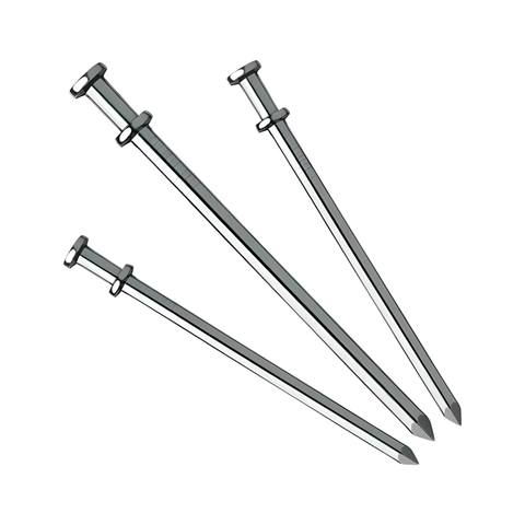 Prego Polido com Cabeça Dupla 18x27 Pacote 1kg Gerdau