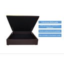 Ver imagem 4 de Cama Box Baú Casal - Bello Box -Tecido Sintético Marrom