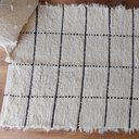 Ver imagem 5 de Tapete Artesanal Algodão Sala Quarto Grid Preto 80 X 1,50