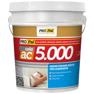 Cola para Sanca e Molduras Ac5000 1 Kilos - Ac5000101 - Profixx Cola para Sanca e Molduras 1kg - Ac5