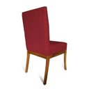 Ver imagem 4 de Kit 08 Cadeiras Para Sala De Jantar Paris Pés Palito Suede Vermelho - D'classe Decor
