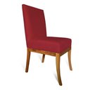 Ver imagem 6 de Kit 08 Cadeiras Para Sala De Jantar Paris Pés Palito Suede Vermelho - D'classe Decor