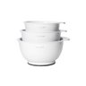 Conjunto de 03 Bowls de Plástico sem BPA Kitchenaid com pé macio em branco - 1