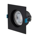 Ver imagem 2 de Spot Embutir Quadrado Easy Evo 7w 3000k 580lm Preto-stella
