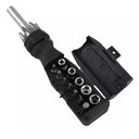 Ver imagem 1 de Kit Jogo Chaves Intercámbiaveis Soquete Bits Adaptadores Fenda Philips Torx Boca Rosca Hexagonal Sta