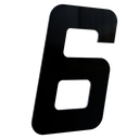 Ver imagem 1 de Número 130mm Garbo Font - Preto - Metalmidia 6