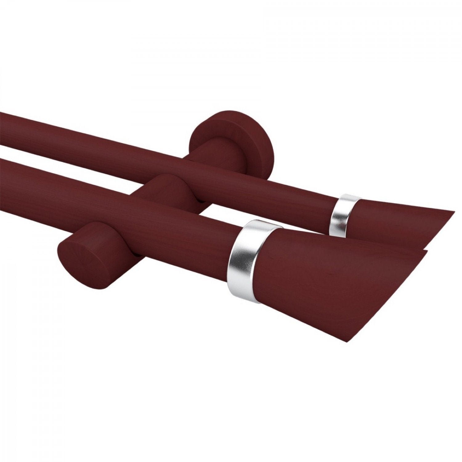 Kit Varão Duplo de Cortina 19mm 200cm Alemão Belchior - 1