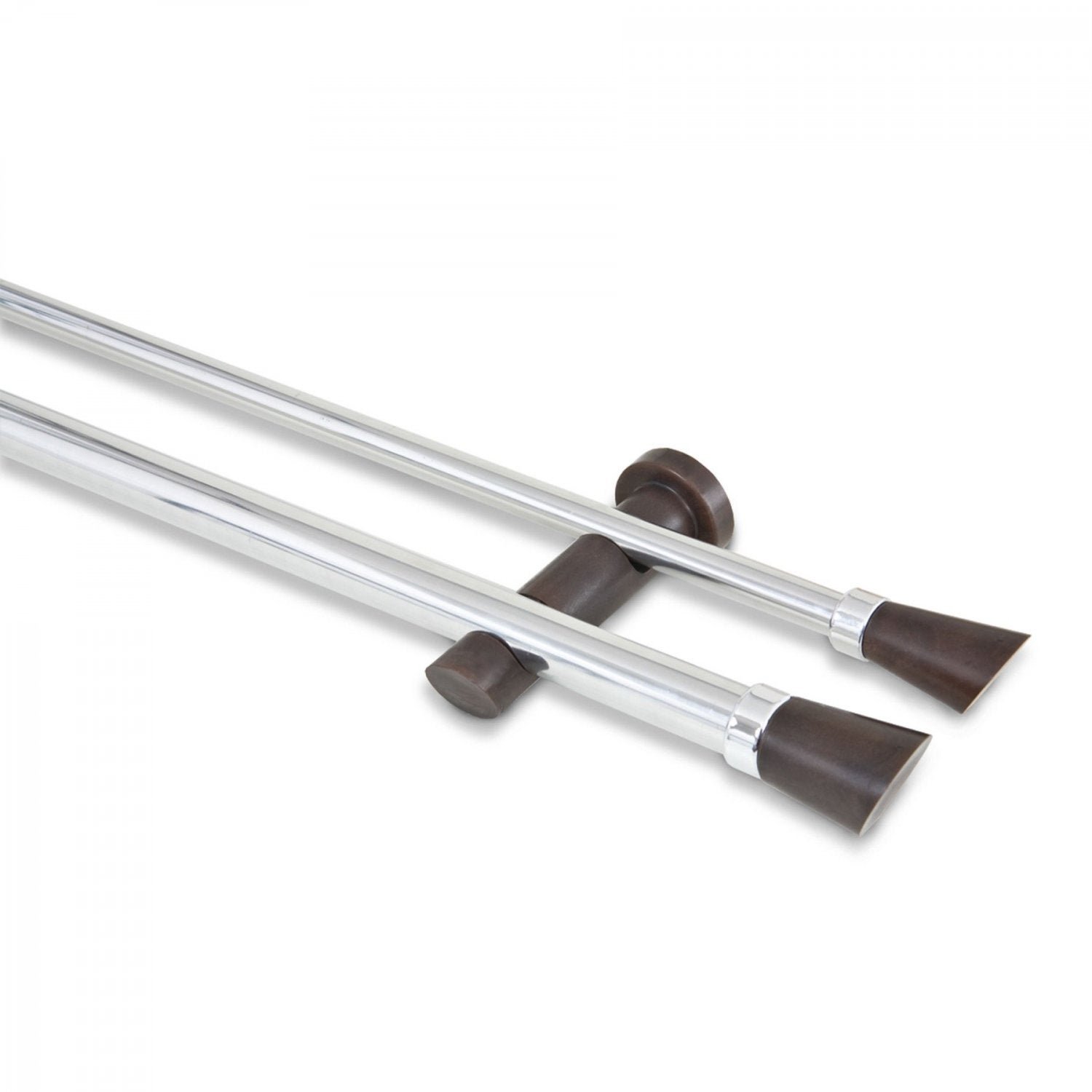 Kit Varão Duplo de Cortina 3m com Emenda Alemão Nobre Belchior - 1