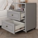 Ver imagem 5 de Conjunto Quarto Casal Guarda Roupa 6 Pts, Cômoda e 2 Mesa Cabeceira Amy Casa 812