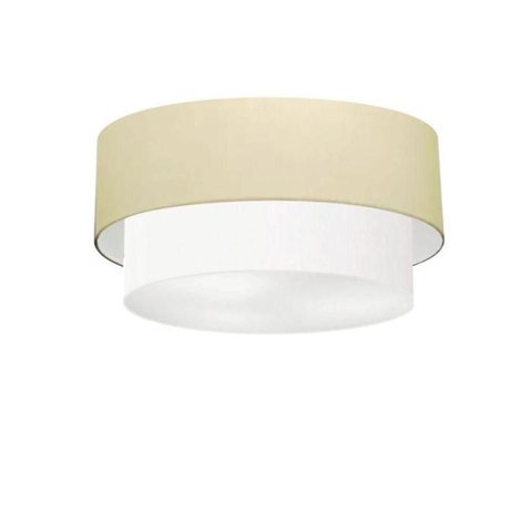 Plafon para Banheiro Cilíndrico Sb-3017 Cúpula Cor Algodão Crú Branco