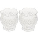 Ver imagem 1 de Kit 2 Porta Colher Vidro Cristal 8x8cm Vasinho Dublin Mesa Lyor Pequeno Decorativo