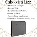 Ver imagem 3 de Cabeceira Casal 138 cm Lizz Veludo Cinza Soon