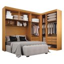 Ver imagem 5 de Quarto de Casal Modulado 9 Portas Orion Cinamomo – Leifer Móveis