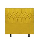 Ver imagem 1 de Cabeceira Estofada Cama Box Solteiro 100cm Istambul Corino Amarelo- Mabe Magazine