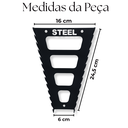 Ver imagem 5 de Kit 2 Suportes para Chave de Boca Painel de Ferramentas 12 Chaves Aço Alta Resistência Preto