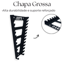 Ver imagem 6 de Kit 2 Suportes para Chave de Boca Painel de Ferramentas 12 Chaves Aço Alta Resistência Preto
