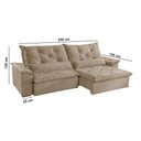 Ver imagem 5 de Sofá Melt 02 Módulos de 120cm Br 25cm Meu Sofá Online A226 Linho Bege