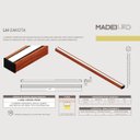 Ver imagem 6 de Luminária de Teto Led Dakota 36w 4000lm Madeira Maciça