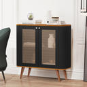 Ver imagem 3 de Buffet com 2 Portas e 1 Prateleira Madrid Preto Nature