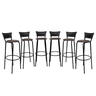 Kit 6 Cadeiras Alta 80cm para Balcão Ilha Bancada Área Gourmet Bar Piscina Banqueta Itagold - 1