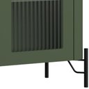 Ver imagem 7 de Cristaleira Sala de Jantar 2 Portas Vidro Pés Industrial Preto Naim I03 Musgo - Lyam Decor