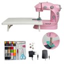 Ver imagem 1 de Mini Máquina de Costura Mesa e Kit Importway Iwmc507krs Rosa